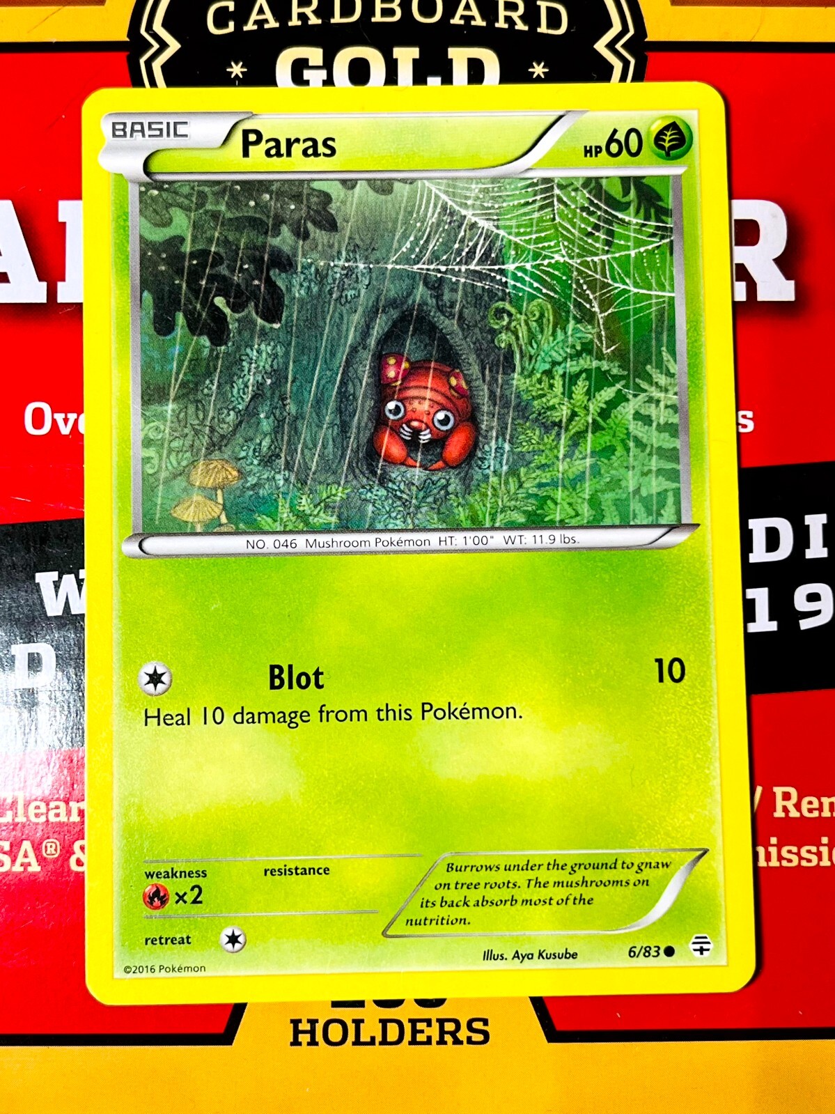 Paras 6/83 Generations Regular Non Holo Common Pokemon Card TCG English LP