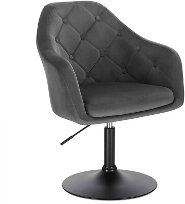 1x Barsessel Loungesessel Armlehne Höhenverstellung Gepolsterte Samt 239dgr-1