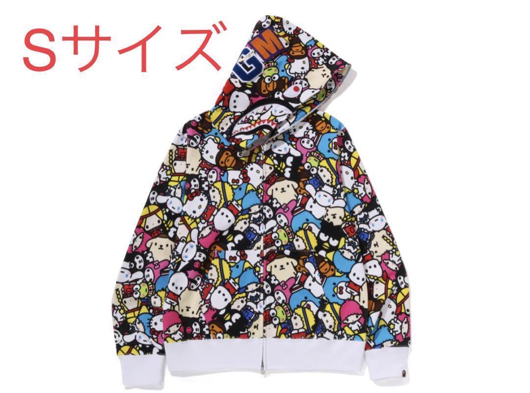Bape BABY MILO SANRIO CHARACTERS SHARK FULL ZIP HOODIE S Bape BABY MILO SANRIO CHARACTERS SHARK FULL ZIP HOODIE S