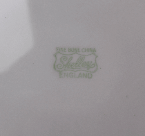 Shelley China Regency pattern square cake plate~Dainty shape~England~Pristine - Picture 3 of 3