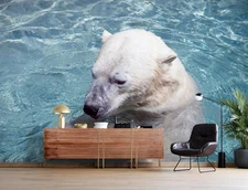 3D Polar Bear O1304 Wallpaper Wall Murals Removable Wallpaper Sticker Fay