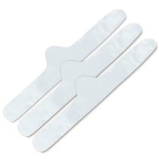 More of Me to Love Cotton & Bamboo Bra Liner 3-Pack, White, Absorbs Sweat