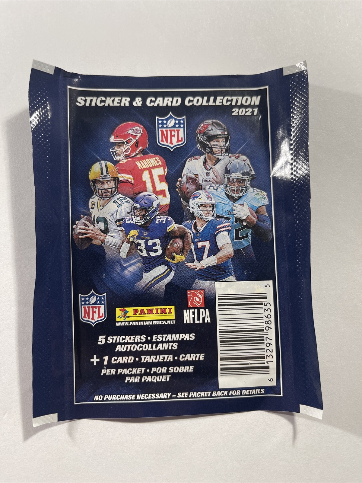 (1) 2021 Panini NFL Sticker & Card Collection Sealed Pack - RC?