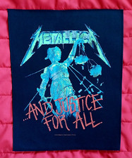Large Metallica ...And Justice For All Sew On Battle Jacket Back Patch LICENSED