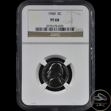 1960 Jefferson Nickel NGC PF68 High Grade Proof++