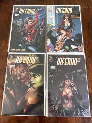 GRIMM FAIRY TALES INFERNO 2 2 3 5 LOT 4 ZENSCOPE COMICS 2010 NM