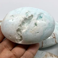 175.4g, 3.2"x2.1"x1.1", Caribbean Calcite Palm-Stone @Afghanistan, B23103