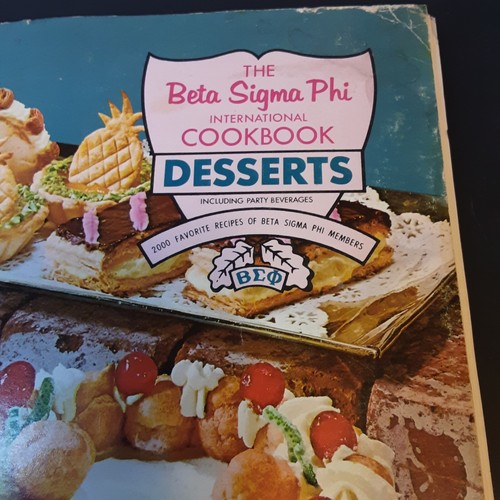 The Beta Sigma Phi International Cookbook Desserts Vintage 1968 - Picture 2 of 6