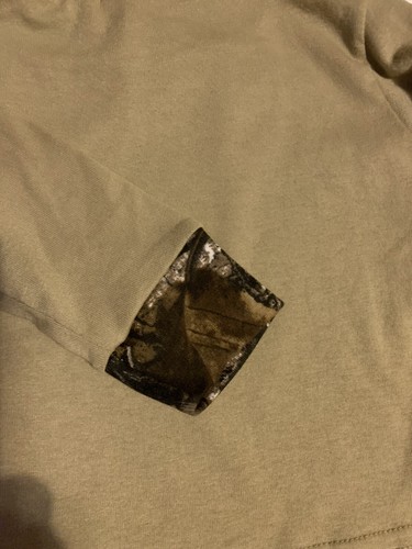 NWT CHILDREN'S Khaki & REALTREE APG CAMO LONG-SLEEVE T-SHIRTS 0-6M 6-12M 6-7 - Picture 6 of 7