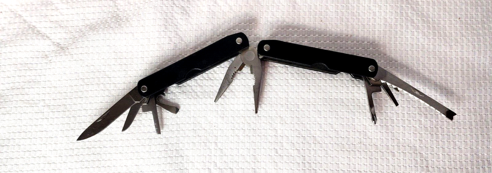 Multi Tool black 8 in 1 Folding Pocket Tool Stainless Steel pliers No case