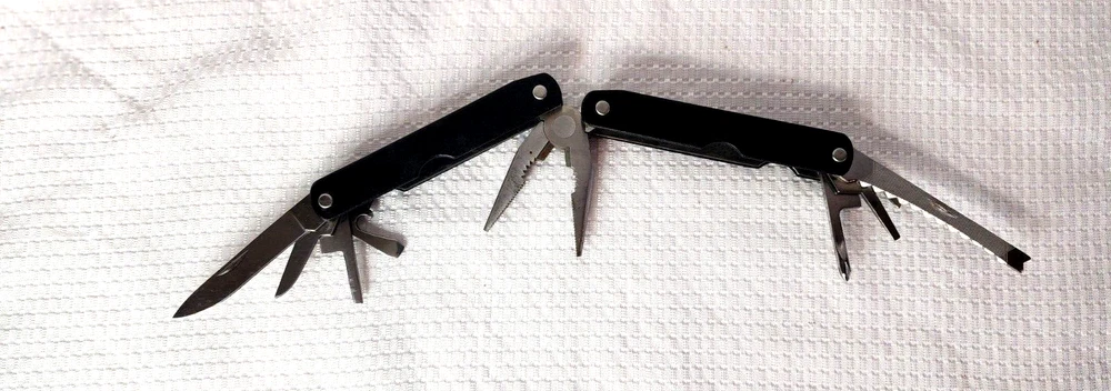 Multi Tool black 8 in 1 Folding Pocket Tool Stainless Steel pliers No case