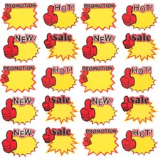 200PCS Retail Paper Price Signs Tags Sales-promotion Cards Advertising Labels