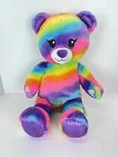Build A Bear Rainbow Friends Multi-Color Teddy Bear Plush 17  Stuffed Tush Tags
