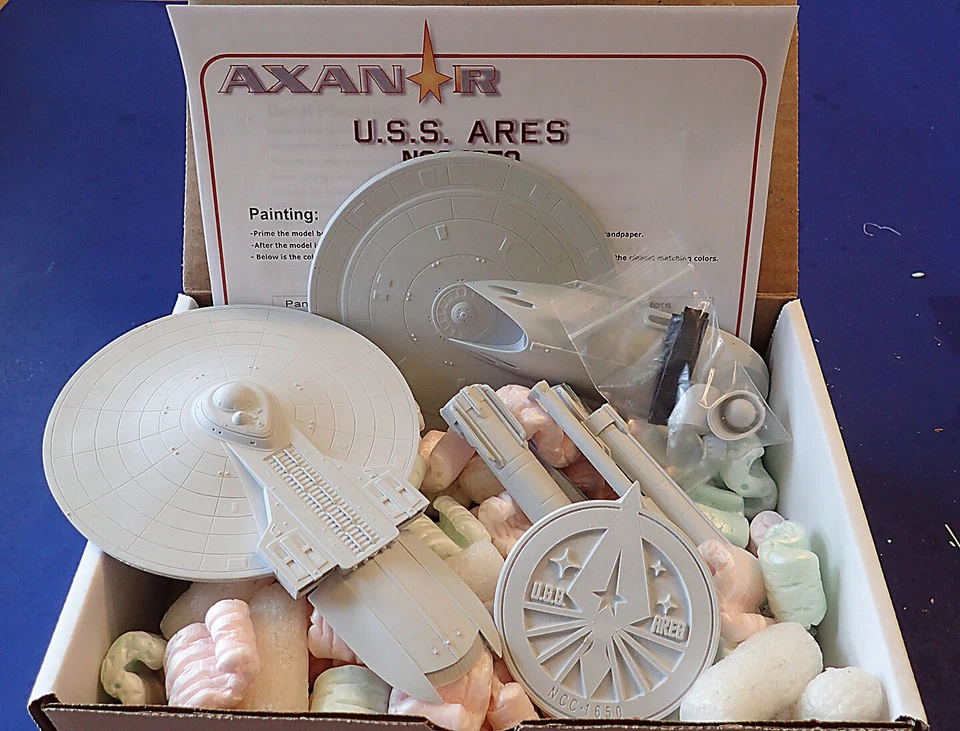 Axanar USS Ares resin 1/1000 Model Kit w/ Patches Star Trek Prelude to Axanar - Image 2 of 4