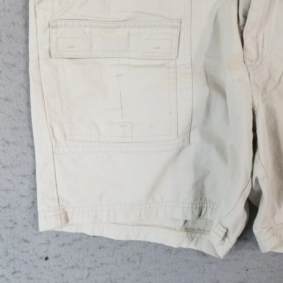 John Ashford Carga Senderismo Pantalones Cortos Hombre 33x7 Beige Confort Cintura Pesca Exterior Foto 4 de 4