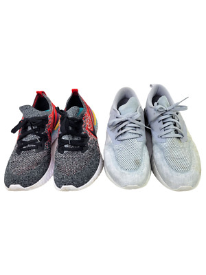 Nike Mens Epic React Flyknit 2 BQ8928-007 + Odyssey Flyknit AH1015-001 size 11