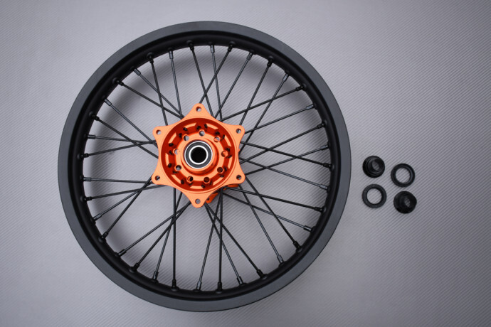 Jante arrière cross orange KTM SMR 450 2023 2024 dimensions 2.15 19