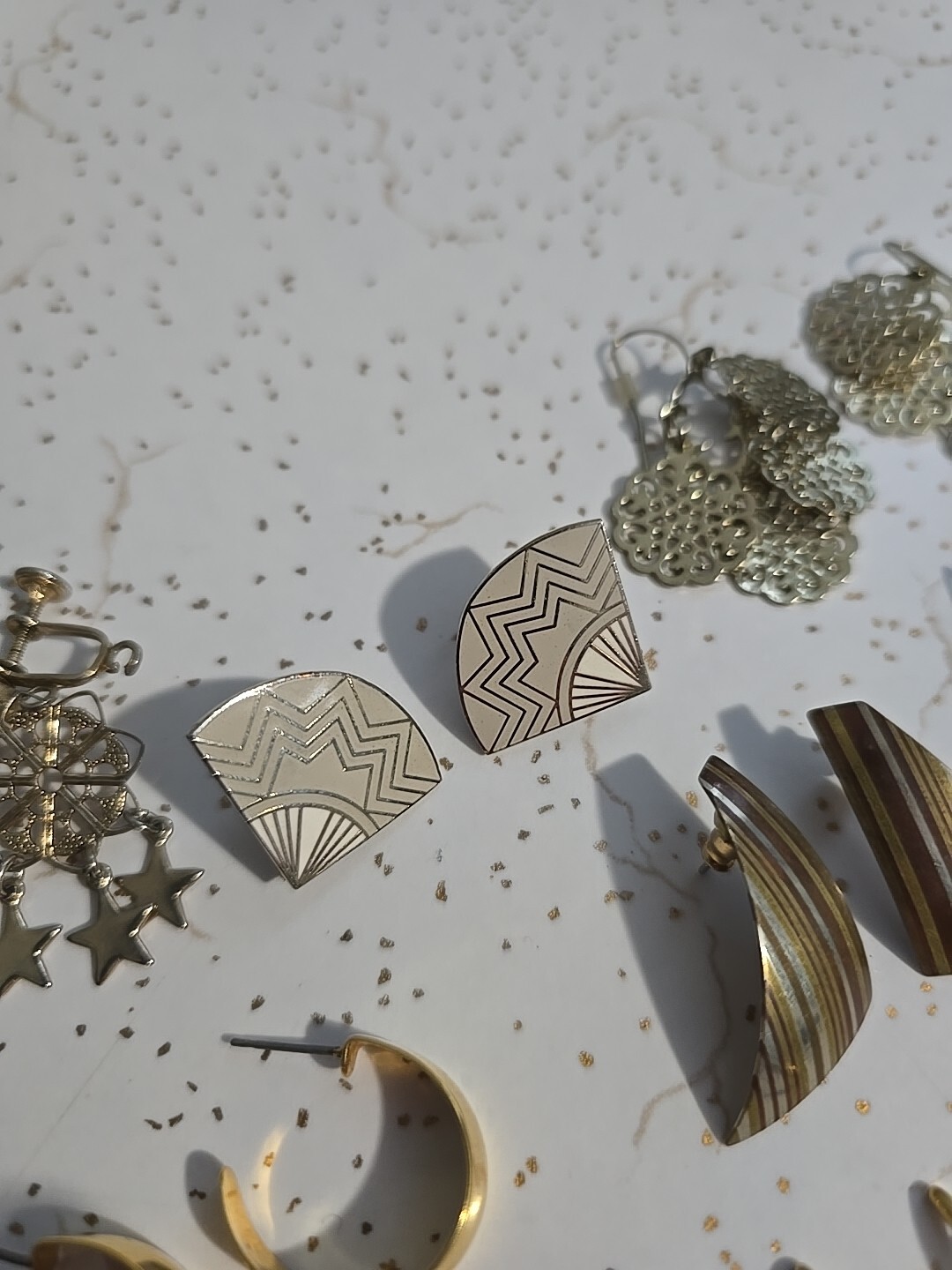 Assorted Gold Earrings - image 4