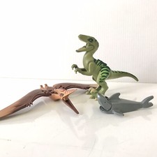 LEGO Dinosaur  Animal Lot 3 Figures Velociraptor, Pterodactyl,  Shark