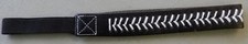 NEW Black White Stitch Softball Baseball Sport Headband Hair Accessory Elastic