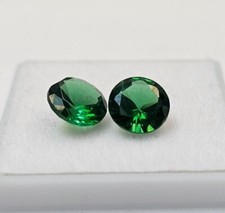 Colombian Emerald Pair of Round Cut 2-3 Ct Green EGL Certified Loose Gemstone