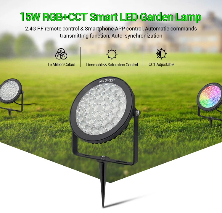 Milight / Miboxer FUTC04 6W RGB+CCT Smart LED Garden Light 15W 25W AC 100~240V  - Image 3 of 4