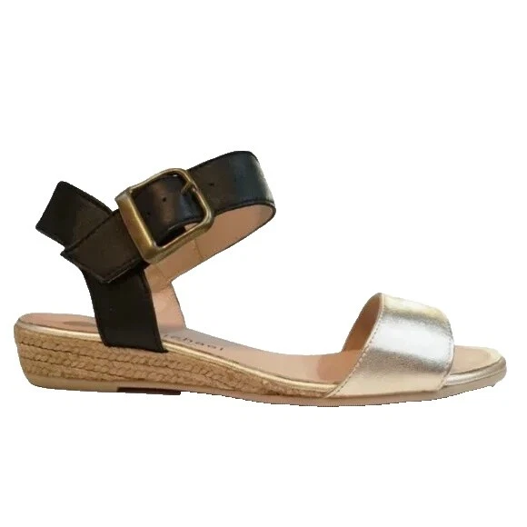 Cuña Fiesta/Cóctel Sandalias de cuero superior para De mujer