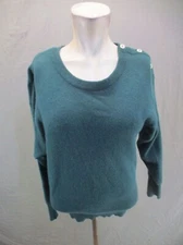 JH Collectibles Size S Women Angora Rabbit Hair Lambswool Round Neck Sweater 026
