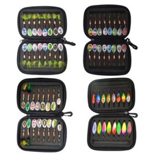 16Pcs Spinner Baits Set Fishing Lures Metal Baits Crankbait Fishing Accessories