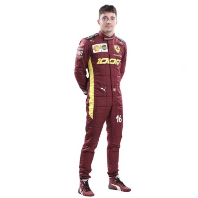 Charles Leclerc Ferrari 2020 Special Edition GP 1000 F1 Race Suit Go Kart Suit