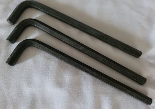 5/16" Long Arm Hex Key Tool Allen Wrench Heat Treated Standard SAE Lot of 3 - Picture 2 of 3