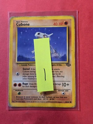 1999 Pokemon Jungle Unlimited #50 Cubone, C, NF/H, cd1 | eBay
