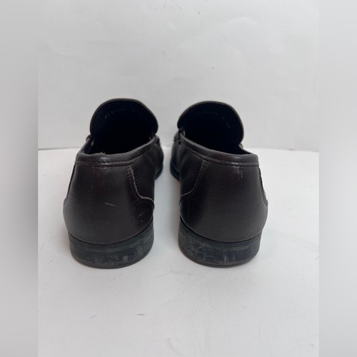 Salvatore Ferragamo Men’s Brown Leather Slip-on Driving Loafers Shoes Size 10 - Picture 3 of 16