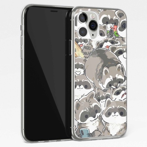 Cartoon Cut Raccoon Procyon Lotor Phone Case for Iphone 16 15 14 13 12 11ProMax - Picture 6 of 14