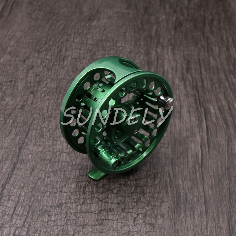 Green Aluminum Fly Fishing Reel 5/6 Left and Right Hand Retrieve 85mm