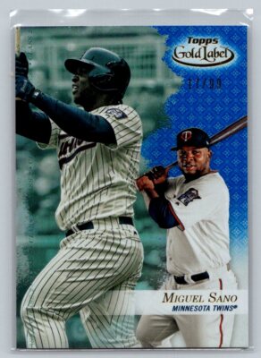 2017 Topps Gold Label #39 Miguel Sano Class 2 Blue #/99