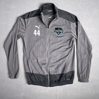 Puma MLS Soccer Full Zip Training Dry Cell Jacket Men Large Gray Evolution