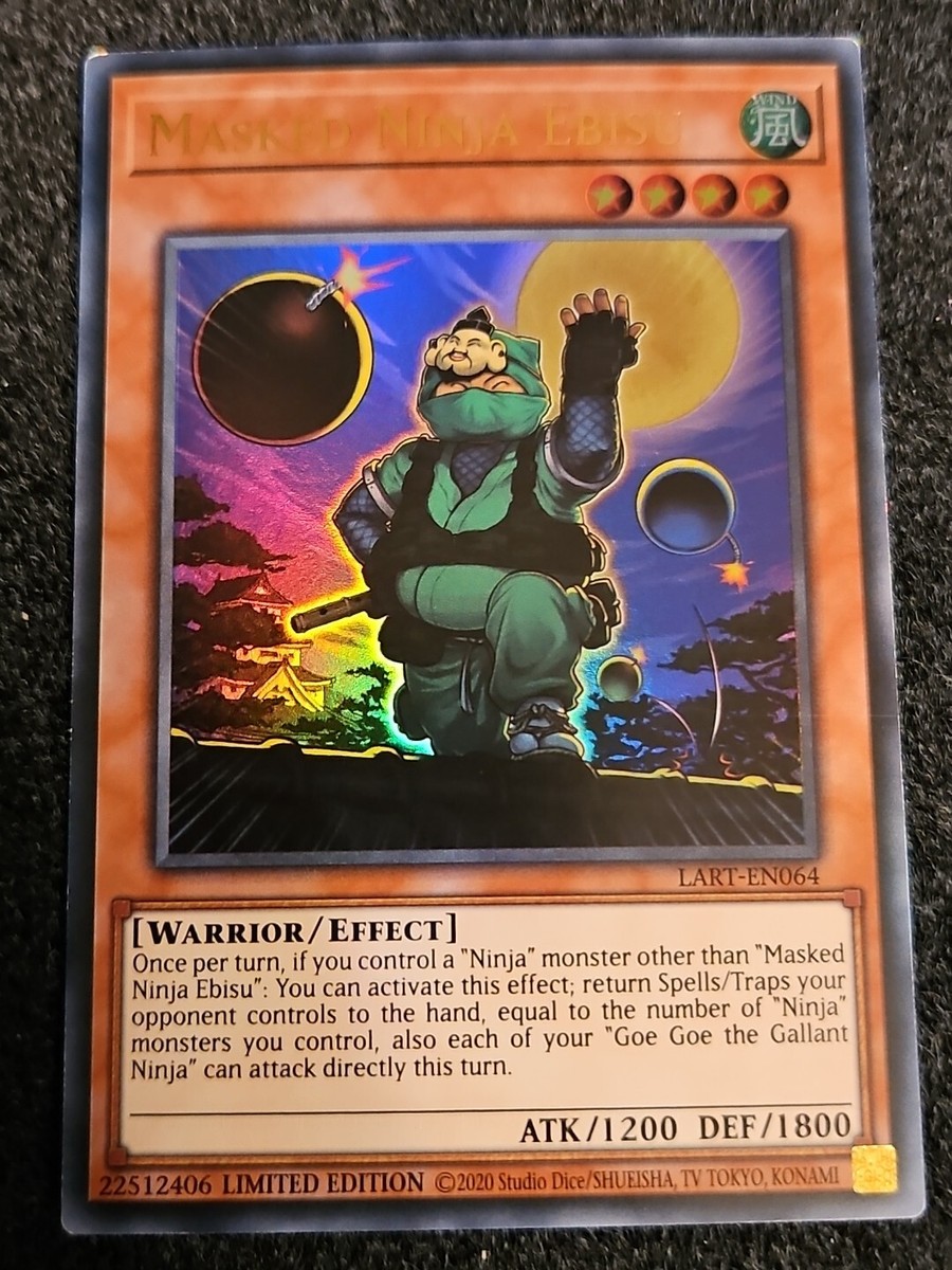 YuGiOh 1x Masked Ninja Ebisu The Lost Art Promotion LART-EN064 NM