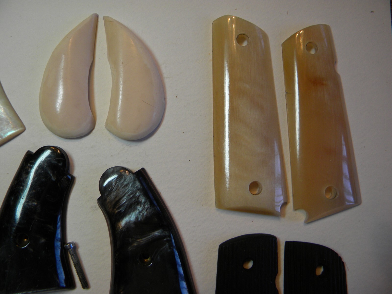 " GUN GRIP LOT", W/MOP S&W, and HAND CARVED SKULLS, (7) SETS eBay