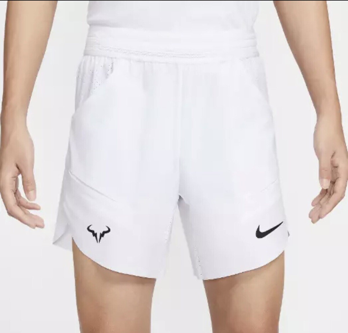 ウェア nike halfpants tennis Nike Court Dri-Fit ADV Rafa Nadal 7” White Tennis Shorts