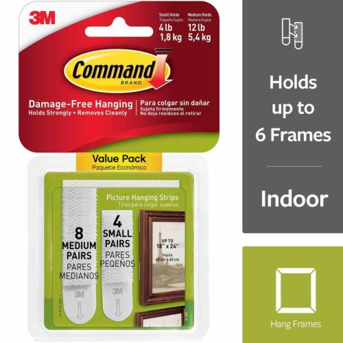 Strisce 3M COMMAND grandi, medie, piccole per appendere foto/poster senza danni - Foto 25 di 83