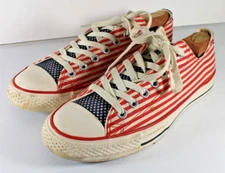 Converse Chuck Taylor All Star USA Flag Shoes 122008F Mens 8.5 Womens 10.5