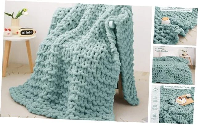Aqua chenille throw new arrivals