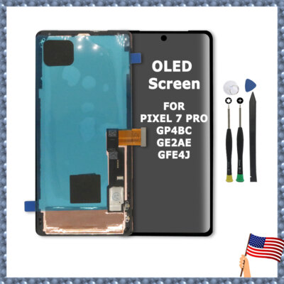 For Google Pixel 7 Pro GP4BC GE2AE GFE4J LCD Display Screen Assembly + Bezel