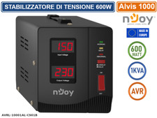 STABILIZZATORE DI TENSIONE 1000VA 600 WATT AVR DISPLAY LCD