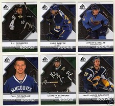 08-09 SP Game Used Zach Fitzgerald Rookie /999 Canucks 2008