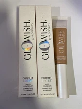 (2)Huda Beauty 08 TAN Bright Light Sheer Concealer Full Size .35 fl oz