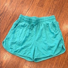 Tea Collection Teal Pom Pom Kids Shorts