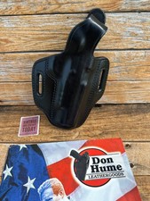 Vintage Don Hume Black Leather H721 30-GSR OWB Holster For Sig GSR 1911