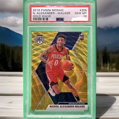 2019-20 Panini Mosaic - Rookies Nickeil Alexander-Walker #205 Gold 